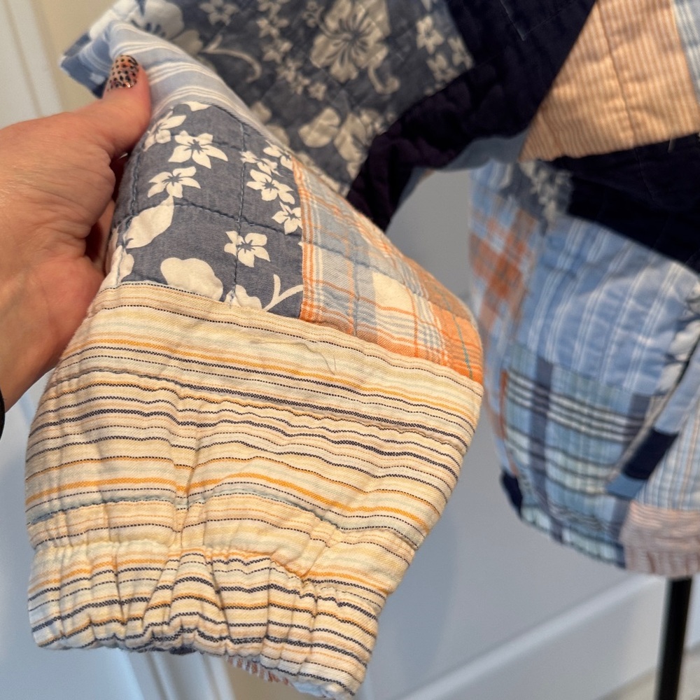 The Morgan Factory Patchwork Upcycled Bomber Jack… - image 3